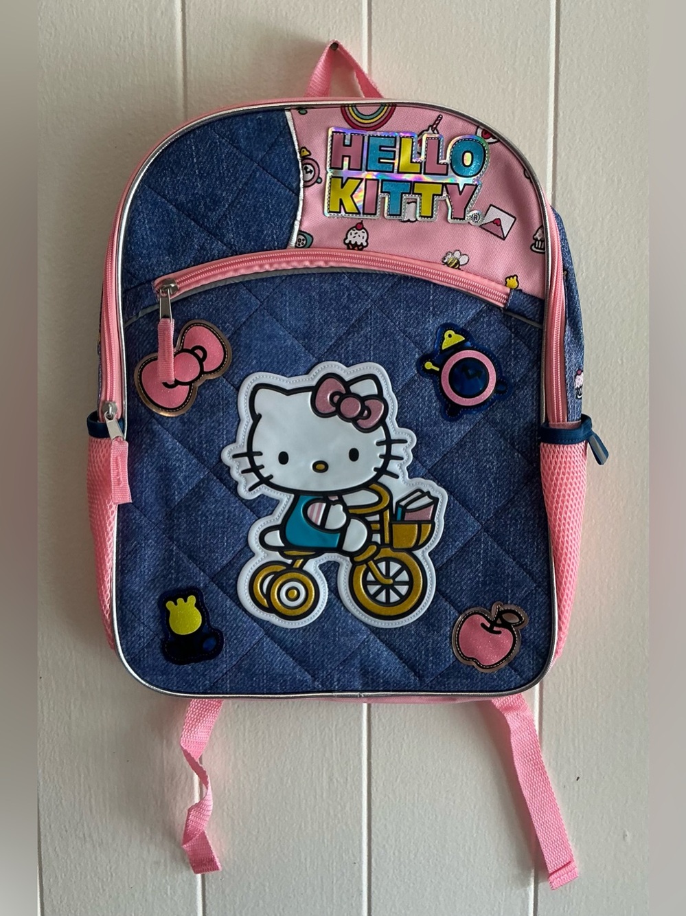 NEW RARE Sanrio 2020 Hello Kitty Large School Reflective Backpack Bag